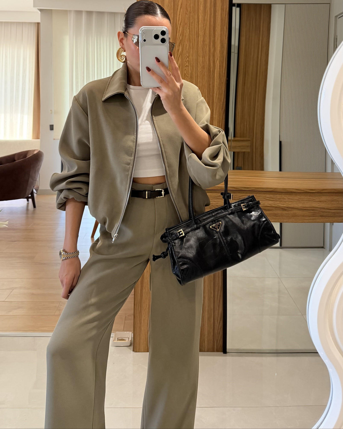 Bomber Jacket and Trouser Set