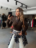 Button-Collar Long Sleeve T-Shirt