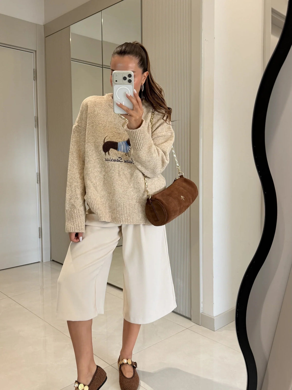 Dogge Dog-Print Sweater