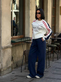 Mandy White/Navy Tracksuit