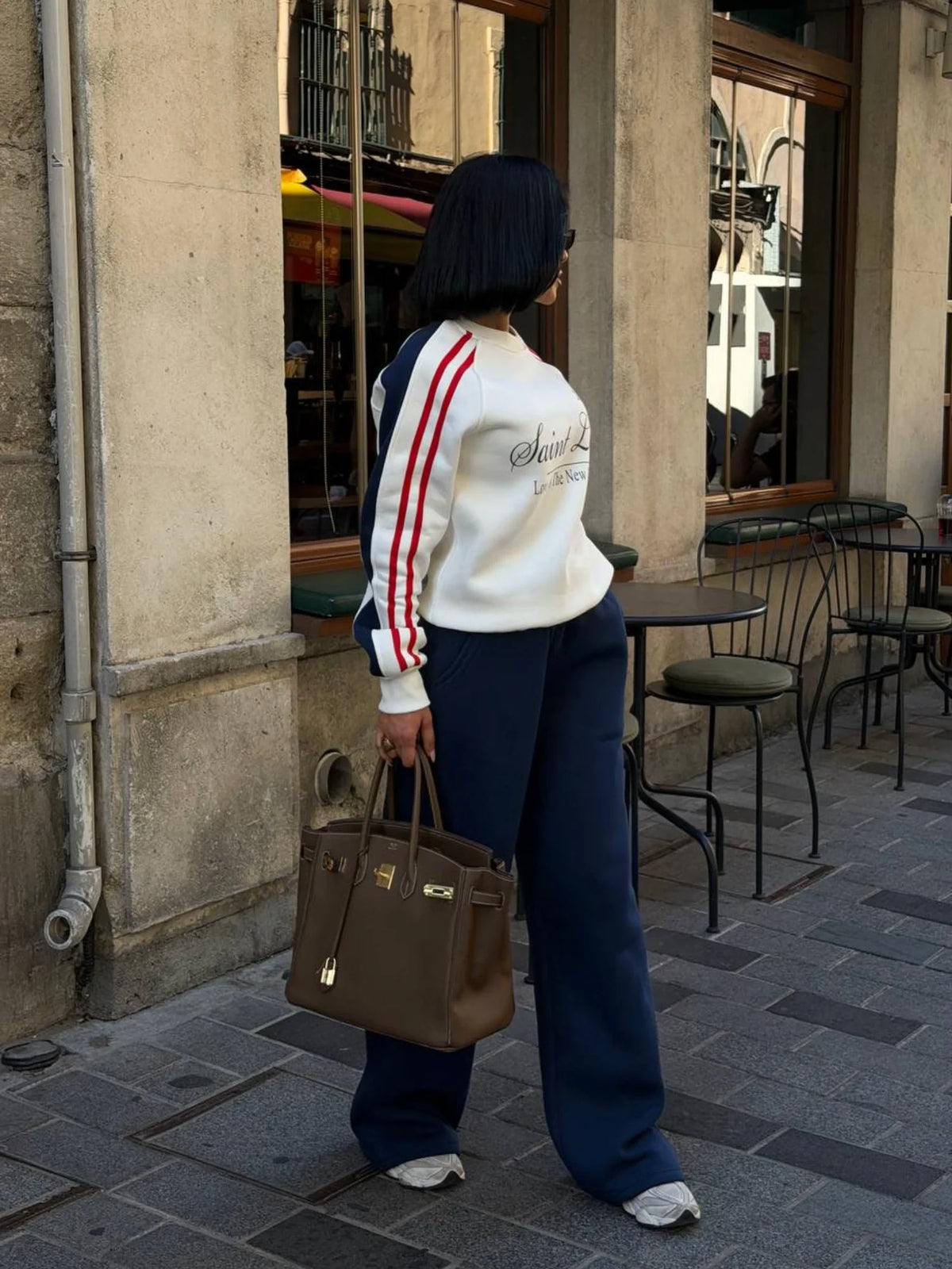Mandy White/Navy Tracksuit