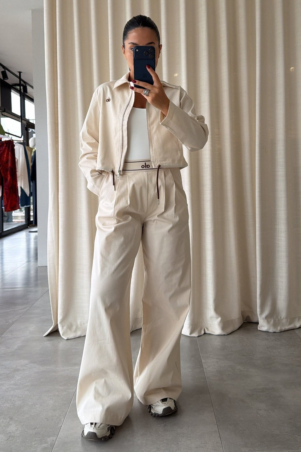 Spain Ecru Gabardin Set
