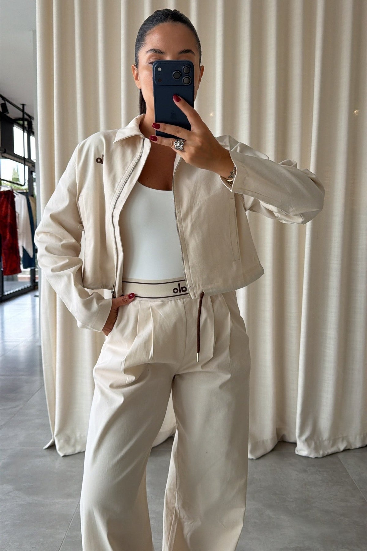 Spain Ecru Gabardin Set