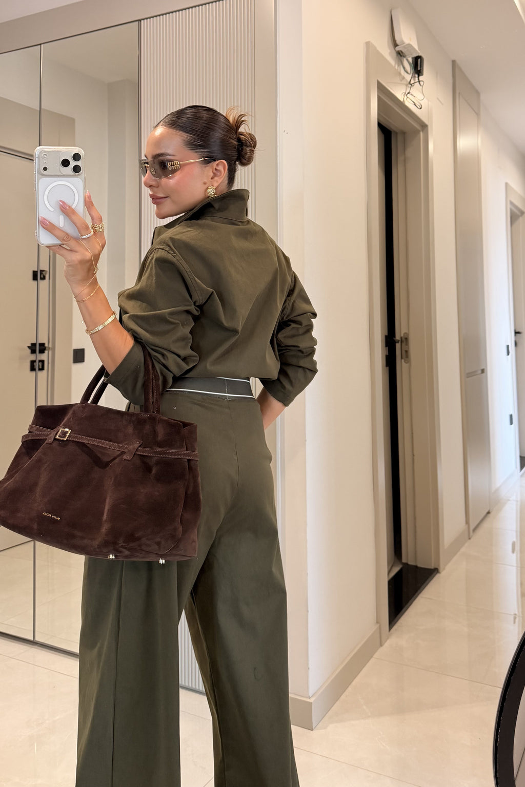 Spain Khaki Gabardin Set
